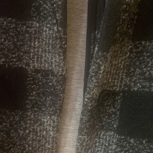 Gray Buffalo Plaid Club Monaco Japhia Fall Coat size xs - Picture 4 of 8